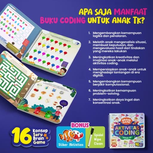 Brain Game - Aktivitas Coding untuk TK (TANPA BONUS) - foto 3