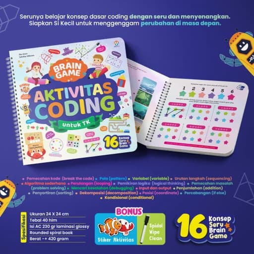 Brain Game - Aktivitas Coding untuk TK (TANPA BONUS) - foto 4