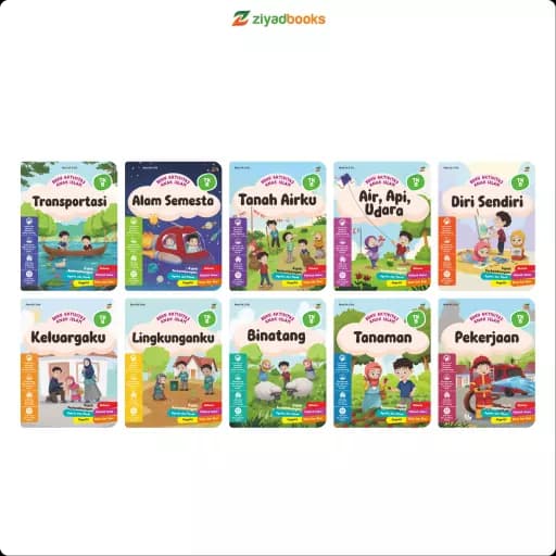 Paket Buku Aktivitas Anak Islam TK B (Isi 10)