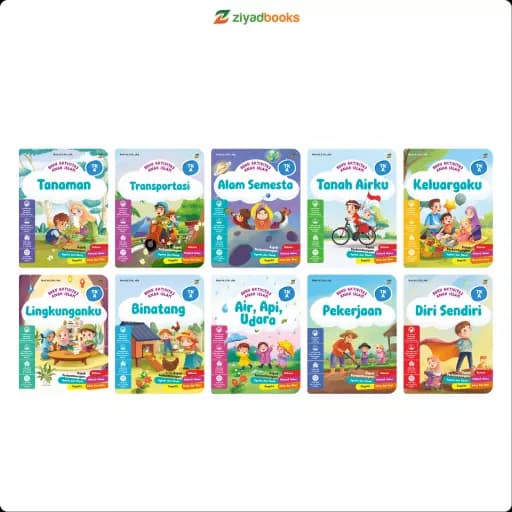 Paket Buku Aktivitas Anak Islam TK A (Isi 10)