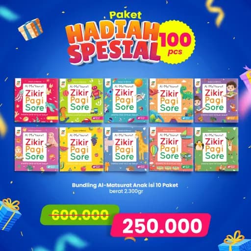 Paket Hadiah Spesial - Al Matsurat Anak isi 10 (10 SET)