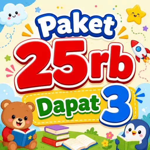 Paket Buku 25ribu Dapat 3